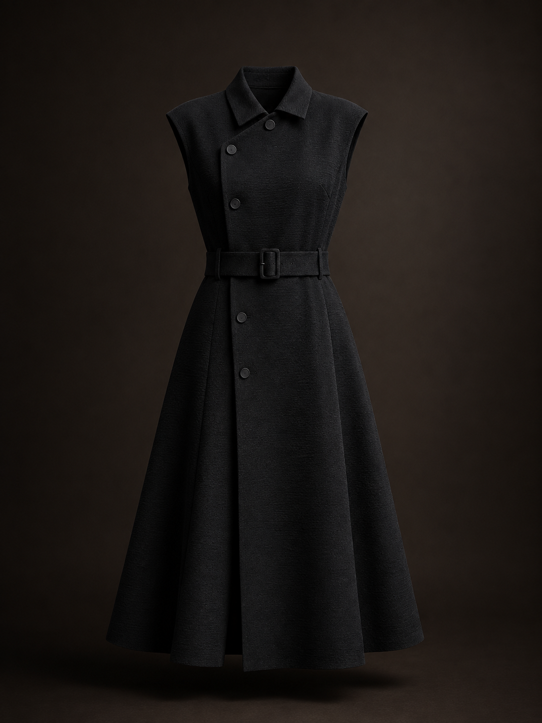 Sculpted Black Dress
