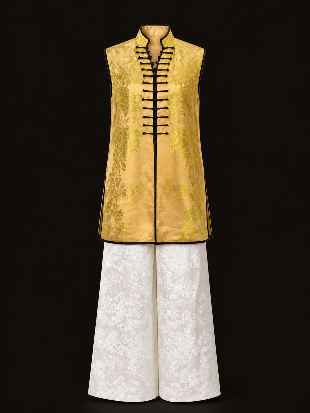 Gilded Frog-Button Tunic