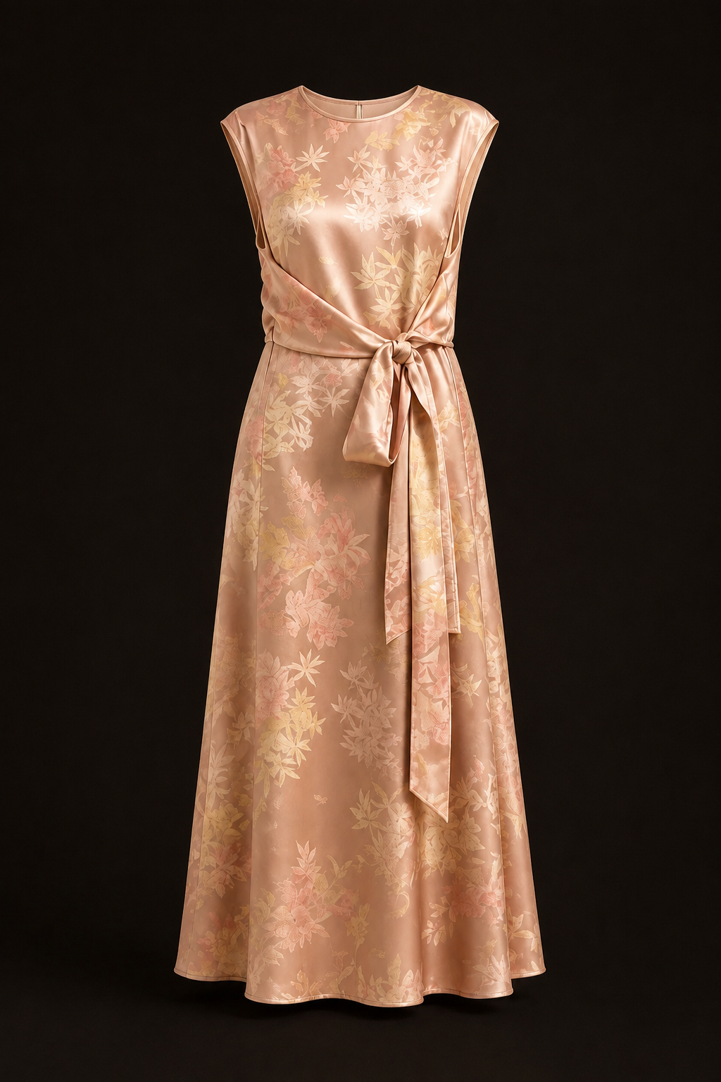 Blush Botanical Wrap Dress