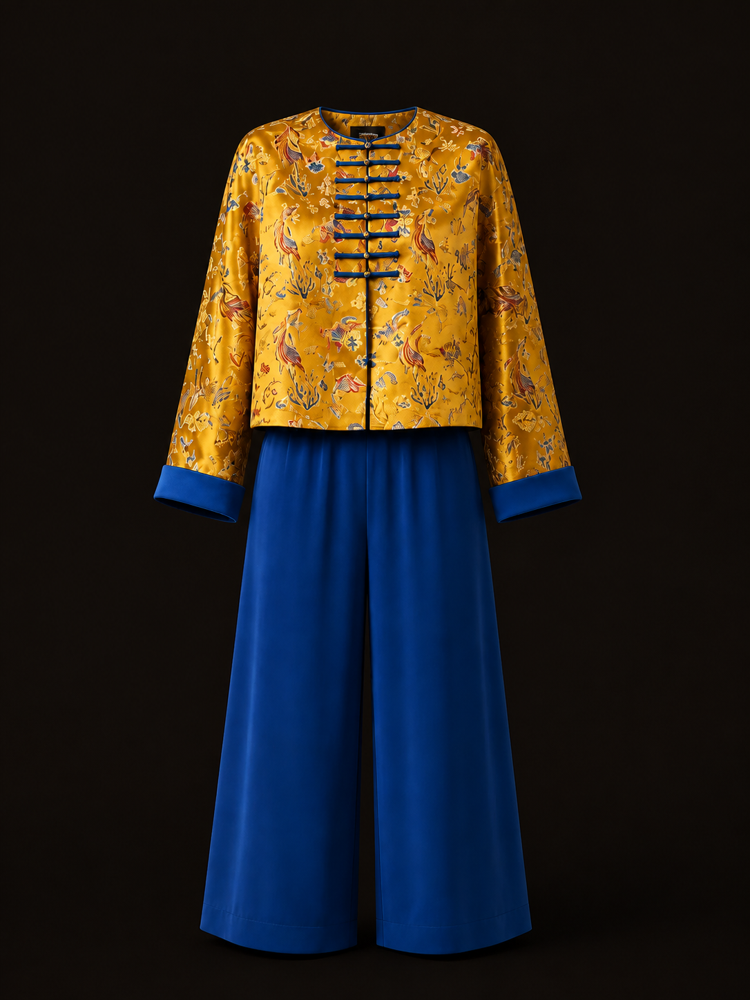 Imperial Gold Bird-Jacquard Set